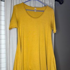 LulaRoe XXS Top Yellow